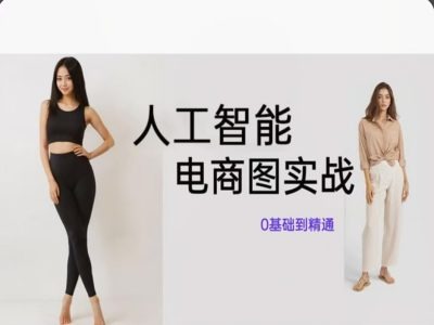 人工智能SD电商图实战，ai绘图0基础到精通-21资源库