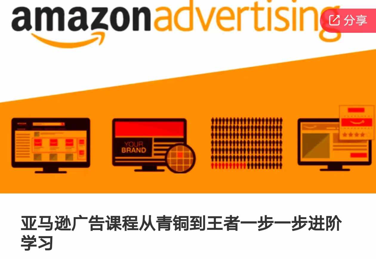 亚马逊广告课程，从青铜到王者一步一步进阶学习（更新9月）-21资源库