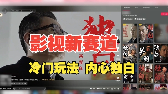 最新影视解说玩法，人物独白，30天涨粉24万+，全流程拆解【揭秘】-21资源库