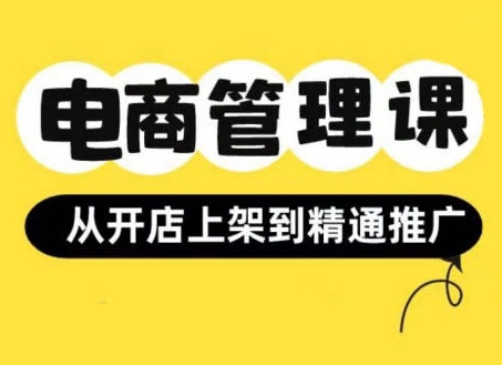 小红书&闲鱼开店从开店上架到精通推广，电商管理课-21资源库