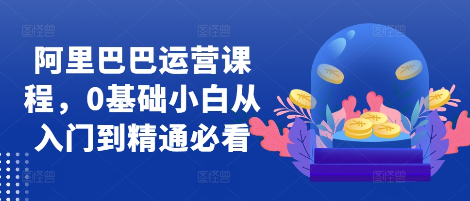阿里巴巴运营课程，0基础小白从入门到精通必看-21资源库