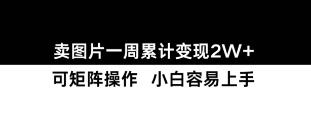 小红书【卖图片】一周累计变现2W+小白易上手-21资源库