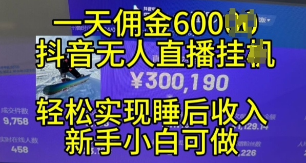 2024年11月抖音无人直播带货挂JI，小白的梦想之路，全天24小时收益不间断实现真正管道收益【揭秘】-21资源库