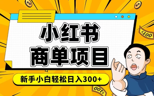 小红书千粉商单，稳定快速变现项目，实现月入6-8k并不是很难-21资源库