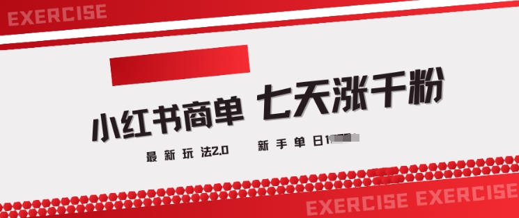 小红书商单2.0最新玩法，3天涨千粉单日变现多张-21资源库