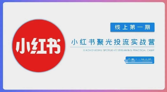 小红书聚光陪跑第一期，教你从0到1玩转小红书聚光投流，搭建小红书付费投流团队，更快的见到效果-21资源库