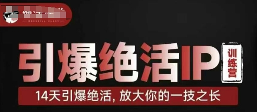 引爆绝活IP训练营，14天引爆绝活，放大你的一技之长-21资源库