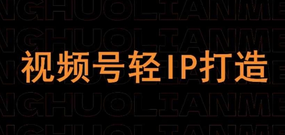 视频号线上课程，视频号轻IP打造-21资源库