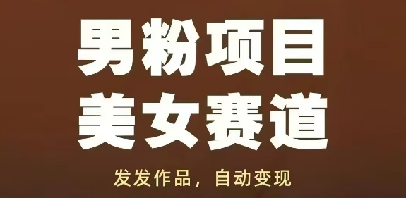 男粉项目美女赛道，发发作品，轻松获流自动变现-21资源库