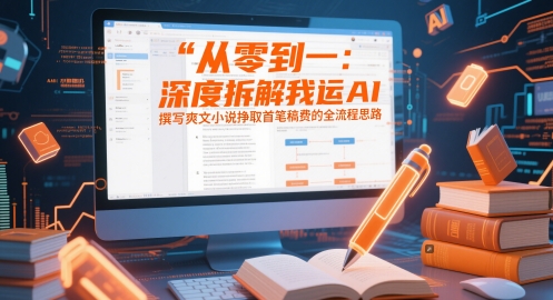 从零到一：深度拆解我运用AI撰写爽文小说挣取首笔稿费的全流程思路-21资源库