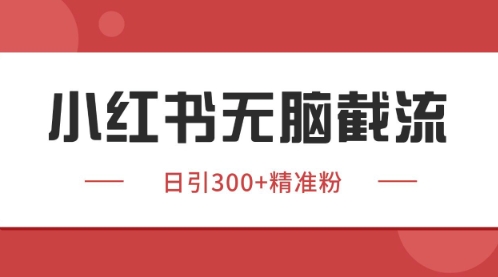 小红书只要你有同行就能获客，独家野路子获客玩法，暴力截流【揭秘】-21资源库