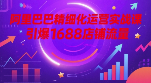 阿里巴巴精细化运营实战课，引爆1688店铺流量-21资源库