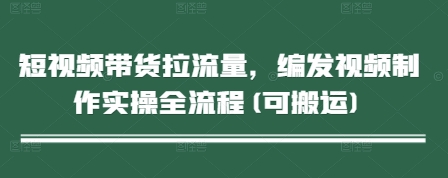 短视频带货拉流量，编发视频制作实操全流程(可搬运)-21资源库