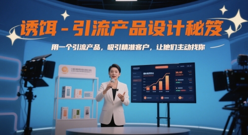 诱饵-引流产品设计秘笈，用一个引流产品，吸引精准客户，让他们主动找你-21资源库