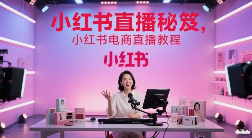 小红书直播秘笈，小红书电商直播教程-21资源库