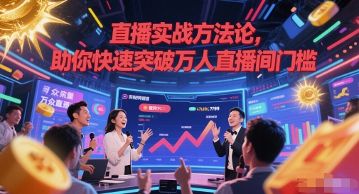 直播实战方法论，助你快速突破万人直播间门槛-21资源库