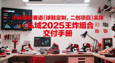 小众暴利赛道(球鞋定制，二创项目)实体+私域2025王炸组合  交付手册-21资源库