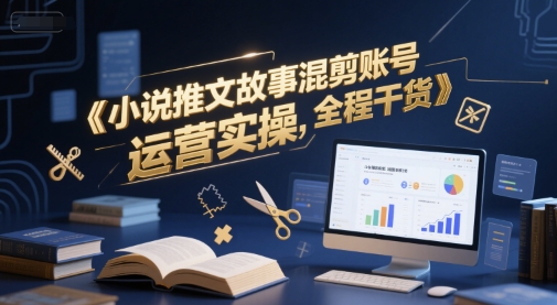 小说推文故事混剪账号运营实操，全程干货-21资源库