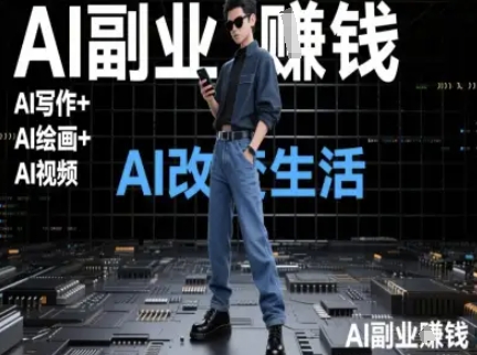 AI改变生活（Ai写作+AI绘画+Ai视频），AI副业挣钱-21资源库