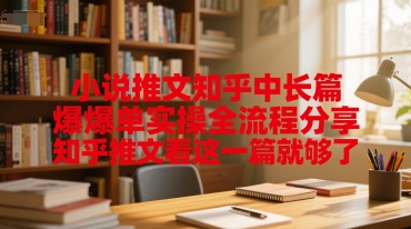 小说推文知乎中长篇爆单实操全流程分享，知乎推文看这一篇就够了-21资源库