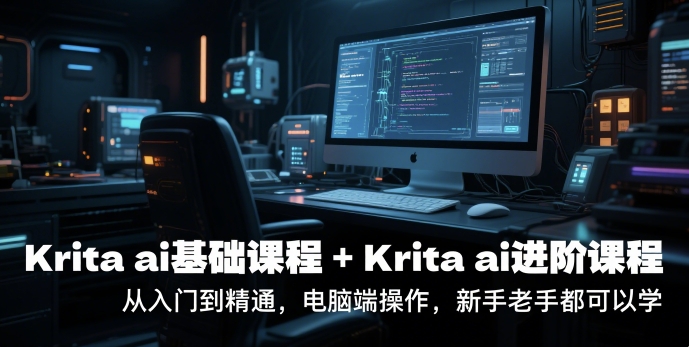 krita ai基础课程+Krita ai进阶课程，从入门到精通，电脑端操作，新手老手都可以学-21资源库