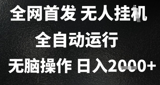 2025首发无人挂G项目，日入2k+，全自动运行，无脑操作，长期稳定 小白可玩【揭秘】-21资源库