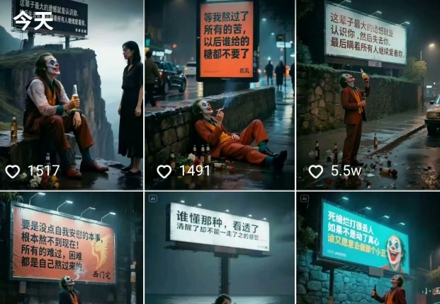 一条视频竟然15W赞！用AI制作小丑自嘲扎心文案视频，当下非常火爆的短视频流量神器-21资源库