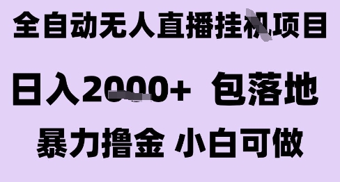 最新全自动抖音无人直播挂G项目，日入2k+ 包落地暴力撸金，小白可做【揭秘】-21资源库