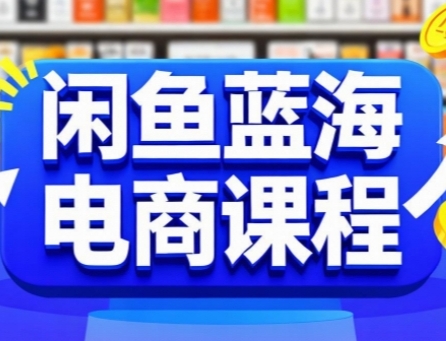 闲鱼蓝海电商课程，手把手助你快速上手，轻松实现闲鱼稳定盈利-21资源库