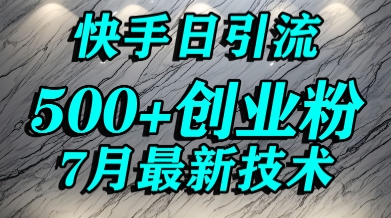 创业粉怎么打？快手精准引流创业粉，宝妈群体日进500+精准流量-21资源库