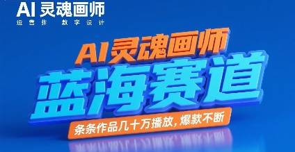 AI灵魂画师，蓝海赛道，条条作品几十W播放，爆款不断-21资源库