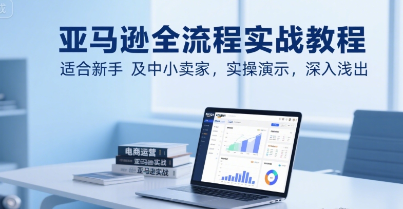 亚马逊全流程实战教程，适合新手及中小卖家，实操演示，深入浅出-21资源库