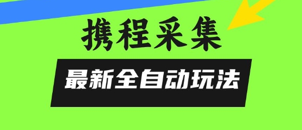 携程信息采集全自动玩法，0风控，无脑开干【揭秘】-21资源库