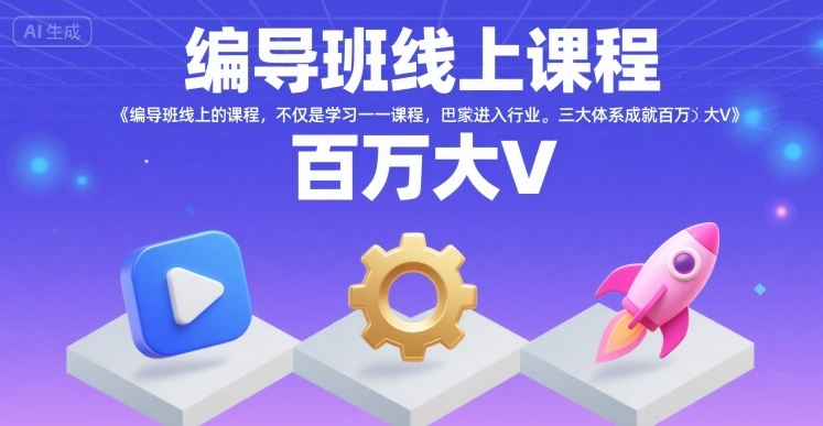 编导班线上课程，不仅是学习一门课程，更是进入一个行业，三大体系成就百万大V-21资源库
