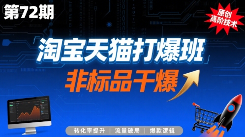 淘宝天猫打爆班原创高阶技术第72期，非标品干爆-21资源库