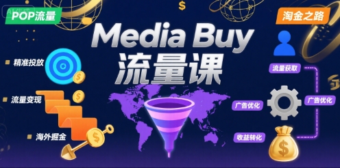 Media Buy之POP流量课，带你开启海外Media Buy淘金之路-21资源库