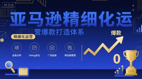 亚马逊精细化运营爆款打造体系，视频课+全套资料文档-21资源库