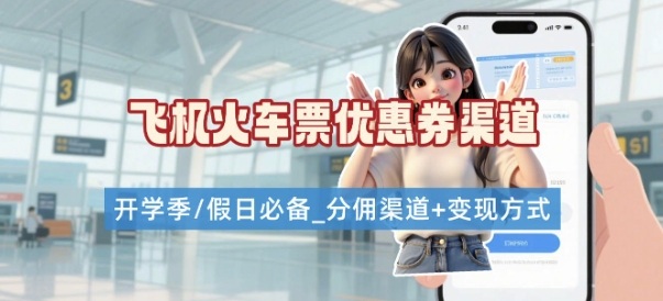 学生党必看！机票火车票优惠券申请渠道 + 项目打法，开学季节日速存-21资源库