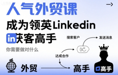 人气外贸课-成为领英Linkedin获客高手，你需要做对什么-21资源库