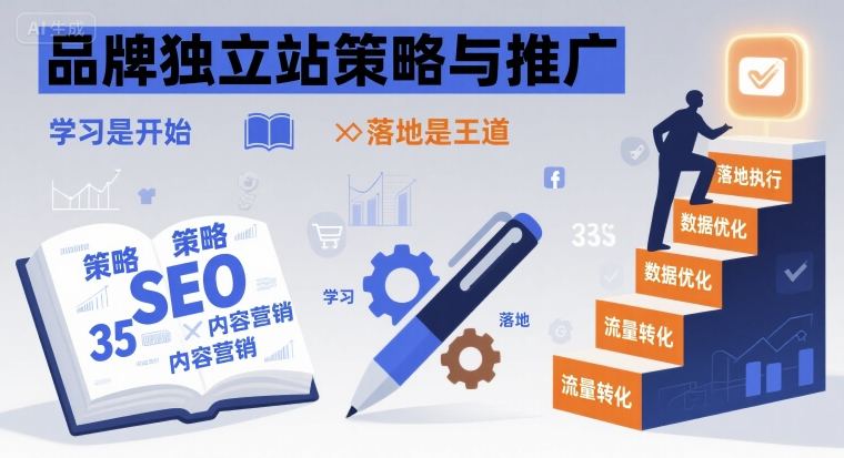品牌独立站策略与推广，学习是开始，落地是王道-21资源库
