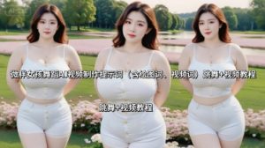 微胖女孩舞蹈AI视频制作提示词（含绘图词、视频词） 跳舞+视频教程-21资源库