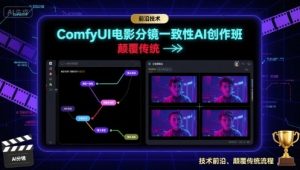 ComfyUI电影分镜一致性AI创作班，前沿技术，颠覆传统-21资源库