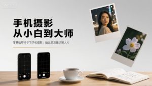 手机摄影从小白到大师,零基础带你学习手机摄影,拍出朋友圈点赞大片-21资源库
