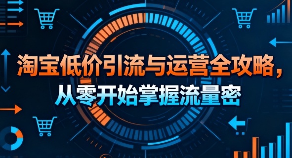 淘宝低价引流与运营全攻略，从零开始掌握流量密码-21资源库