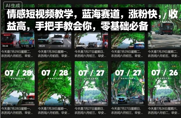 情感短视频教学，蓝海赛道，涨粉快，收益高，手把手教会你，零基础必备-21资源库