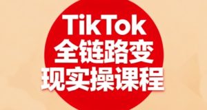 TikTok全链路变现实操课程,全方位助力学员掌握TK变现技能-21资源库