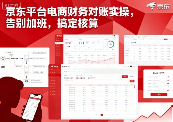 京东平台电商财务对账实操，告别加班，搞定核算-21资源库
