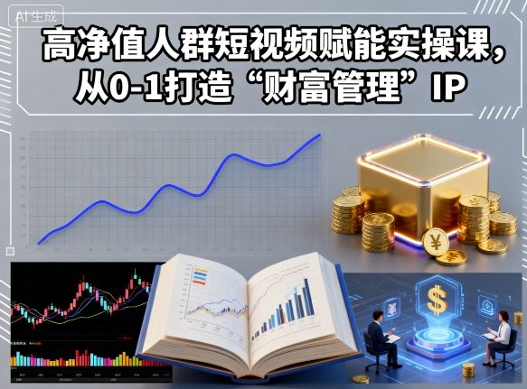 高净值人群短视频赋能实操课，从0-1打造“财富管理”IP-21资源库