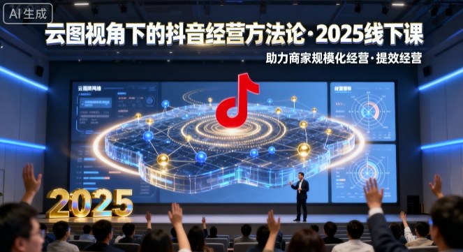 云图视角下的抖音经营方法论，2025线下课，助力商家规模化经营，提效经营（录音+字幕）-21资源库