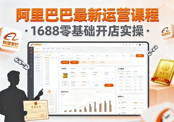 阿里巴巴最新运营课程，1688零基础开店实操-21资源库